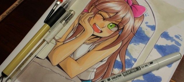 Réalisation du dessin pour les 4 000 fans de notre page Facebook