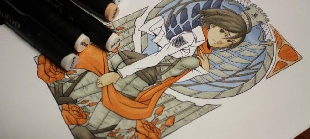 Colorisation du fanart de Mikasa - L