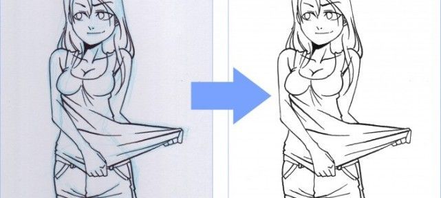 Comment enlever le croquis bleu clair sous Photoshop?