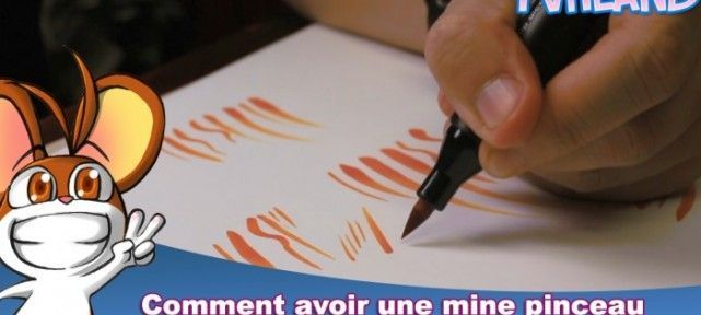 Comment avoir une mine pinceau sur un feutre professionnel Graph