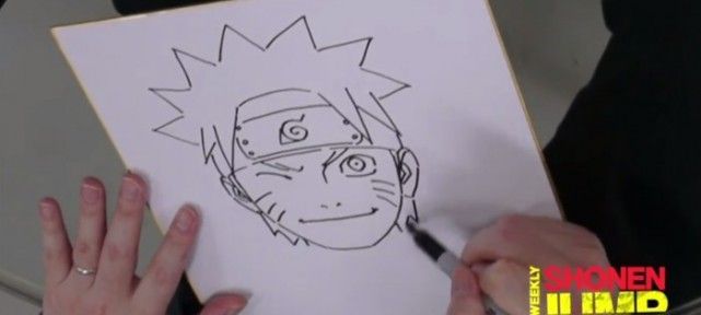 Masashi Kishimoto dessine Naruto
