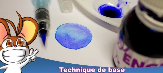 Technique de base avec une encre à  dessiner