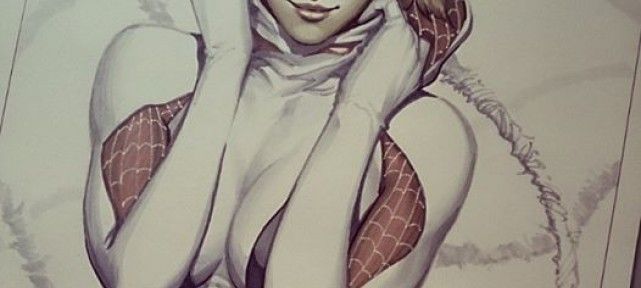 Spiderwoman Gwen Stacy très sexy par ARTGERM