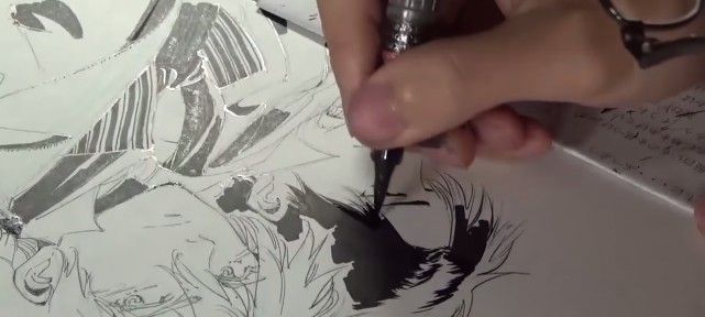 LES MISERABLES : Nemus et encrage à la plume G par le mangaka ARAI Takahiro