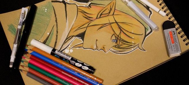 Comment dessiner Link de La Légende De Zelda? Dessin sur papier kraft