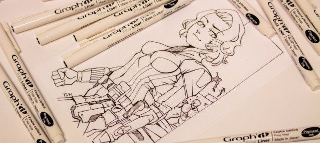 Présentation du Graph-It Liner avec un encrage de Black Widow