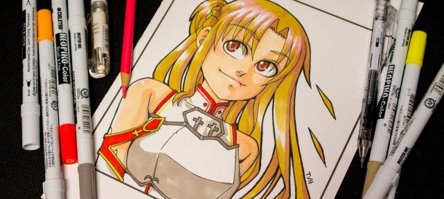 Comment dessiner Asuna de Sword Art Online? Dessin aux Neopiko-color