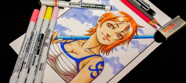 Comment dessiner Nami de One Piece? Dessin au Neopiko-color