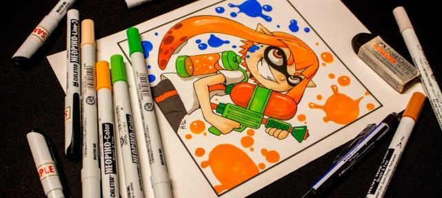 Comment dessiner Splatoon? Dessin au neopiko-color