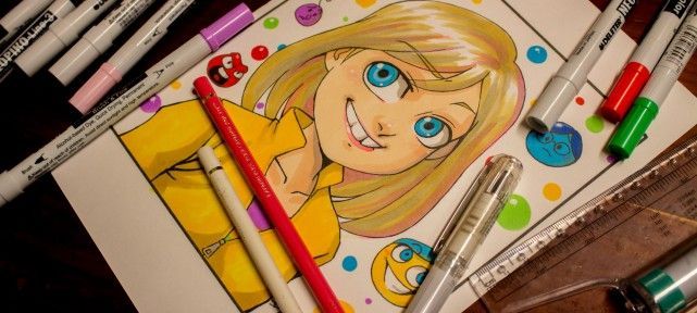 Comment dessiner Riley de Vice Versa (Pixar)- Dessin au Neopiko-color