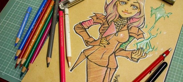 Comment dessiner Mal de Descendants au papier kraft