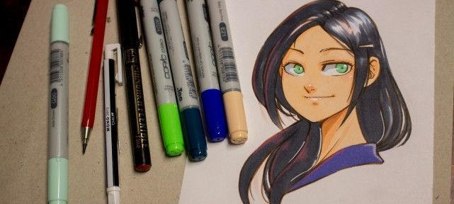 Dessin Shojo au Copic