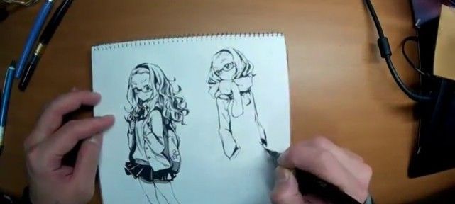 Comment dessiner manga au pinceau calligraphique ?