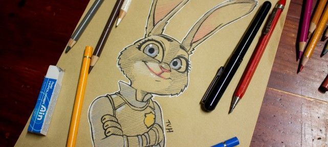 Comment dessiner Judy Hopps au papier kraft - Zootopie