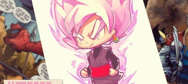 Comment dessiner Black Goku en Super Saiyan Rose - Dragon Ball Super