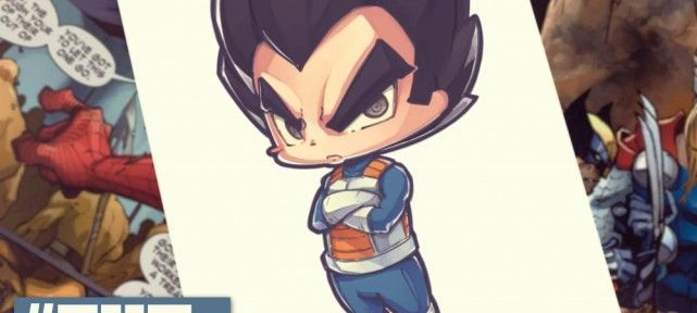 Comment dessiner Vegeta en version chibi - Dragon Ball Super