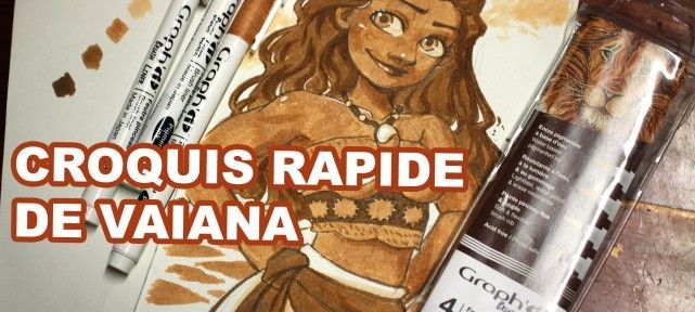 Vaiana au Graph It Brush Sepia