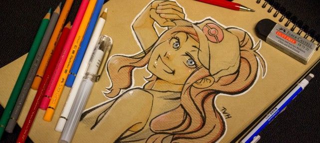 Comment dessiner Touko de Pokemon sur papier kraft?