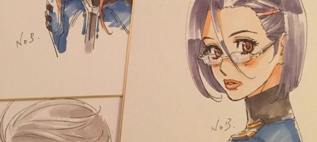 Space Battleship Yamato 2199 : Dessins portraits des héros sur shikishis