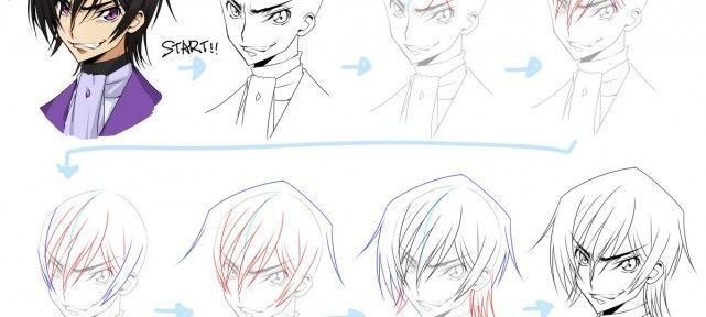 code-geass-comment-dessiner-yeux-et-cheveux-personnages-