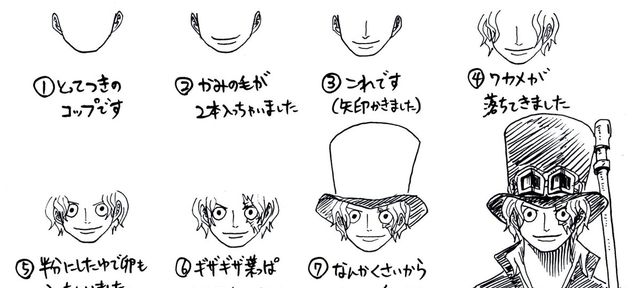 One Piece Apprendre à Dessiner Monkey D Luffy Avec Nyaponi