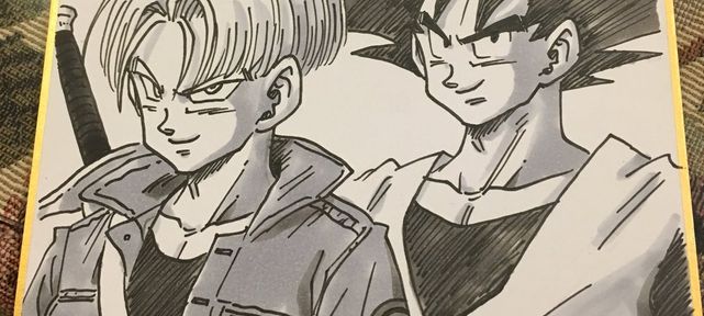 Dessins Dragon Ball sur shikishis