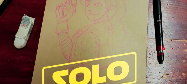 Dessin de Qira de Solo - Star Wars Story partie 1/3 : croquis