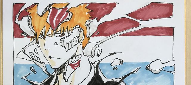 Dessins sur shikishis par Masashi Kudo, le character designer de Bleach