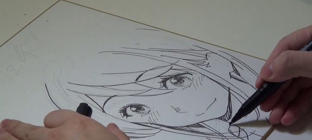 Dessiner des portraits manga sur shikishis