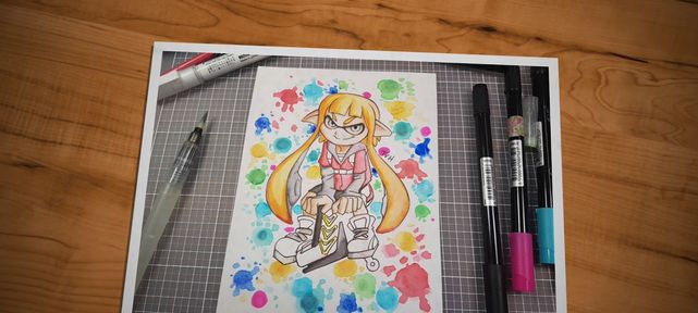 Dessin de Splatoon 2 au Graph O