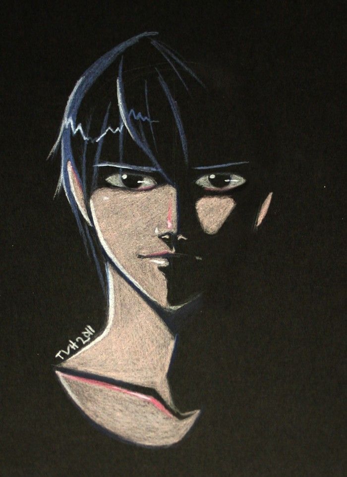Réalisation d'un dessin avec du papier noir