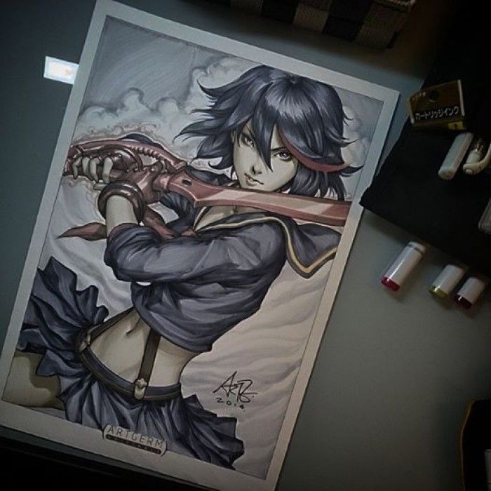 Kill La Kill - Fanart Ryuko Matoi par ARTGERM