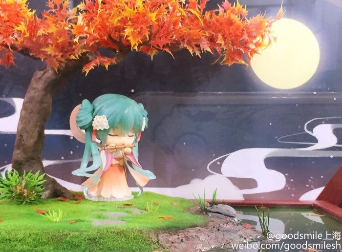 Nendoroid Miku Hatsune d'automne exposée à Shanghai
