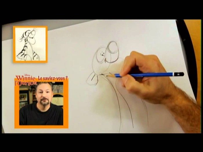 Apprendre à dessiner Tigrou avec Russ Edmond!!