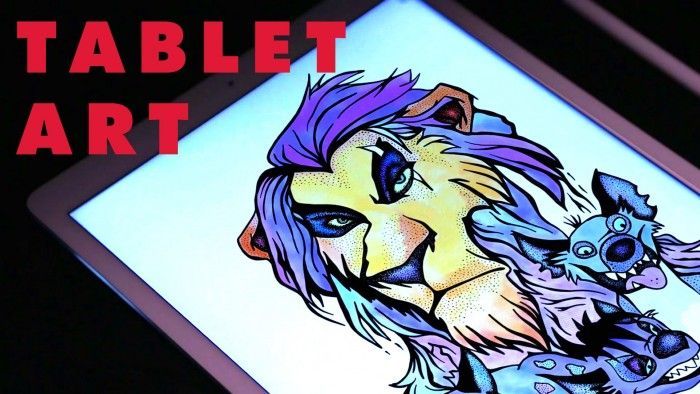 Kyle Beck dessine Scar du Roi Lion à la tablette!