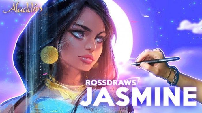Comment dessiner Jasmine d'Aladdin ?