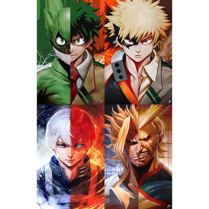 My Hero Academia Portraits Des Super Héros Par Wizyakuza