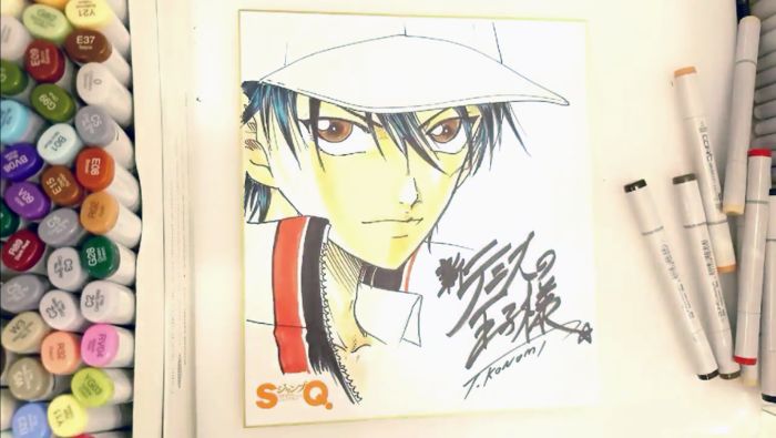 Prince Of Tennis : Dessin Ryoma par le mangaka au COPIC - Partie 2