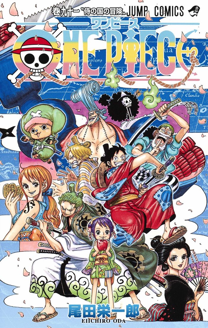 Dessin En Vidéo De La Couverture Du Manga One Piece Tome 91