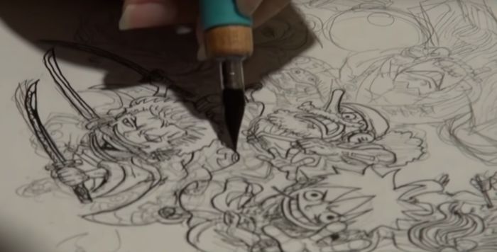Youtuber dessin : Nyaponi dessine One Piece à la plume
