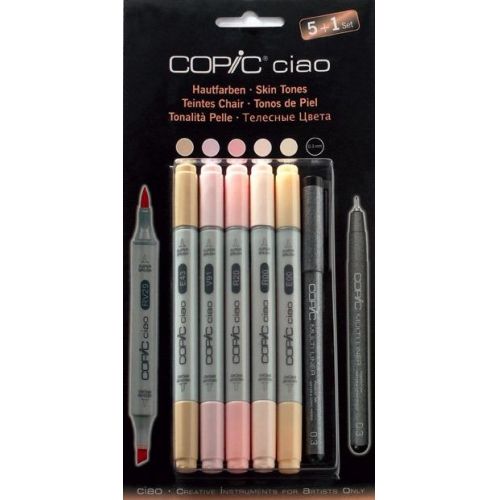 Set 5 Copic Ciao Teintes Chair et 1 Multiliner - fiche produit sur TVHLAND