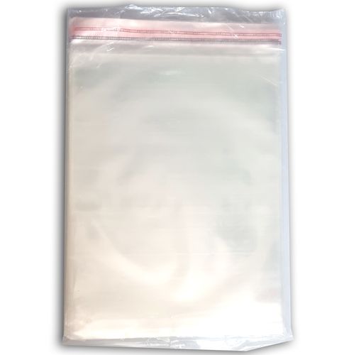 Sachet plastique PP transparent à fermeture adhésive