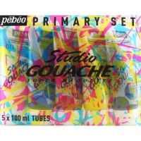 Pack de 5 gouaches studio PEBEO