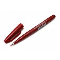 Pentel Sign Pen Brush Rouge
