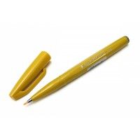 Pentel Sign Pen Brush Jaune