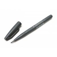 Pentel Sign Pen Brush Gris