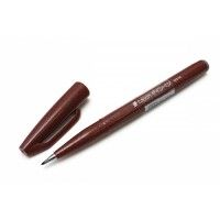 Pentel Sign Pen Brush Marron