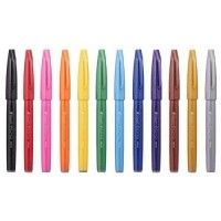 Set de 12 Pentel Sign Pen Brush