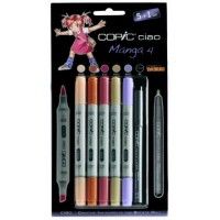 Set 5 Copic Ciao Manga 4 et 1 Multiliner