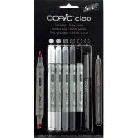 Set 5 Copic Ciao Gris Froids et 1 Multiliner